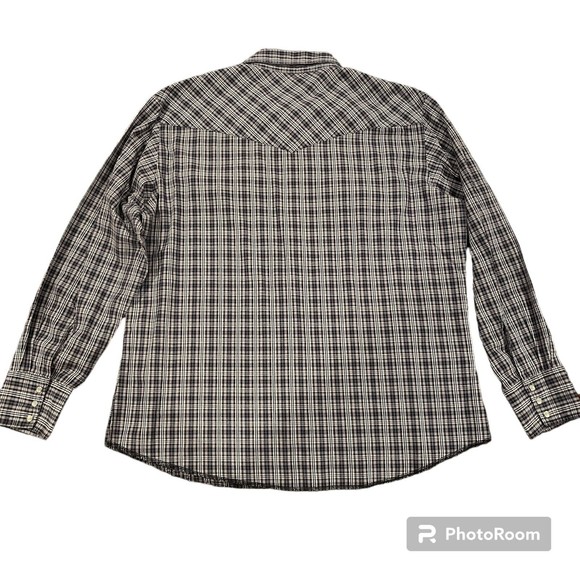VTG Rustler Pearl Snap Western Button Down Men’s XL Plaid - Picture 2 of 6